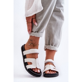 Dámské látkové pantofle na suchý zip White Jose bílý 2 Dámské látkové pantofle na suchý zip White Jose bílý 2