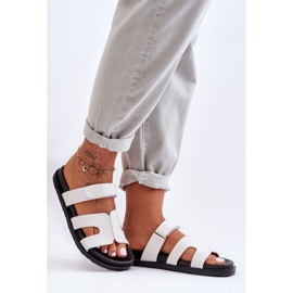 Dámské látkové pantofle na suchý zip White Jose bílý 1 Dámské látkové pantofle na suchý zip White Jose bílý 1