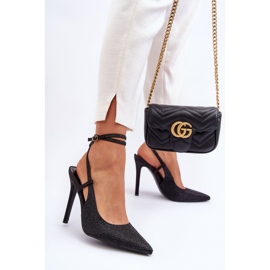 Klasické odznaky zdobené zirkony Black Guda černá 1 Klasické odznaky zdobené zirkony Black Guda černá 1