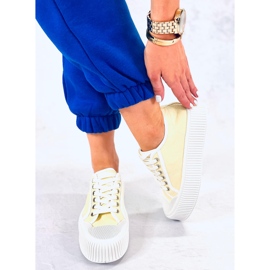 Dámské tenisky na platformě Dors Yellow žlutá 2