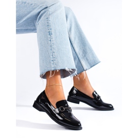 SHELOVET Elegantní mokasíny černý 1