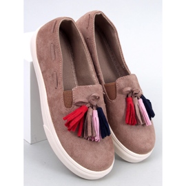 Sneakers Salma Khaki s třásněmi béžový 1