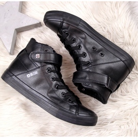 Černé zateplené tenisky Big Star V274542F černá 1 Černé zateplené tenisky Big Star V274542F černá 1