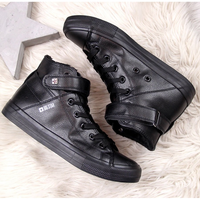 Černé zateplené tenisky Big Star V274542F černá 1 Černé zateplené tenisky Big Star V274542F černá 1