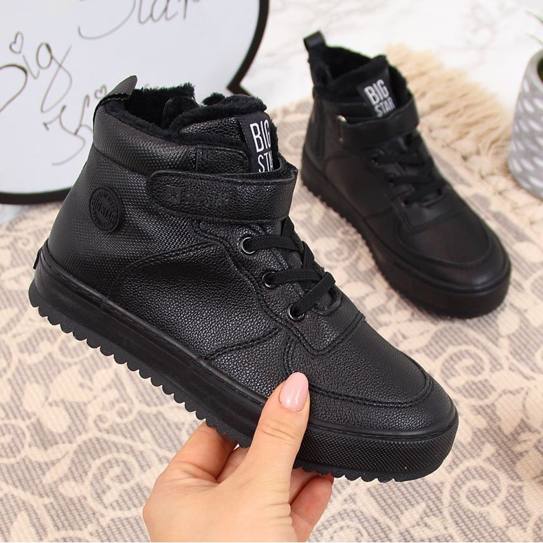 Dětské tenisky zateplené černé Big Star GG374040 černá 1