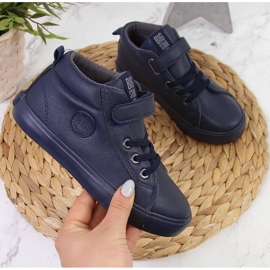 Vysoké tenisky Big Star EE374003 tmavě modré barvy modrý 1