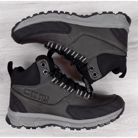 Big Star II174176 pánské šedé turistické boty šedá 1