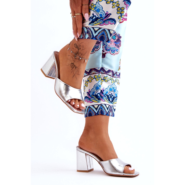 Stříbrné eko-lebální ekologické žabky stříbrný 2