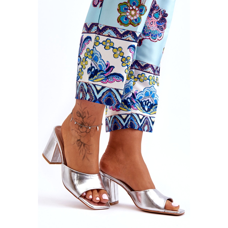 Stříbrné eko-lebální ekologické žabky stříbrný 6