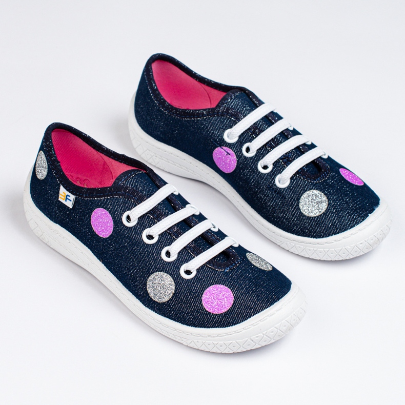 Šedé dětské nazouvací tenisky Shelovet vícebarevný 1