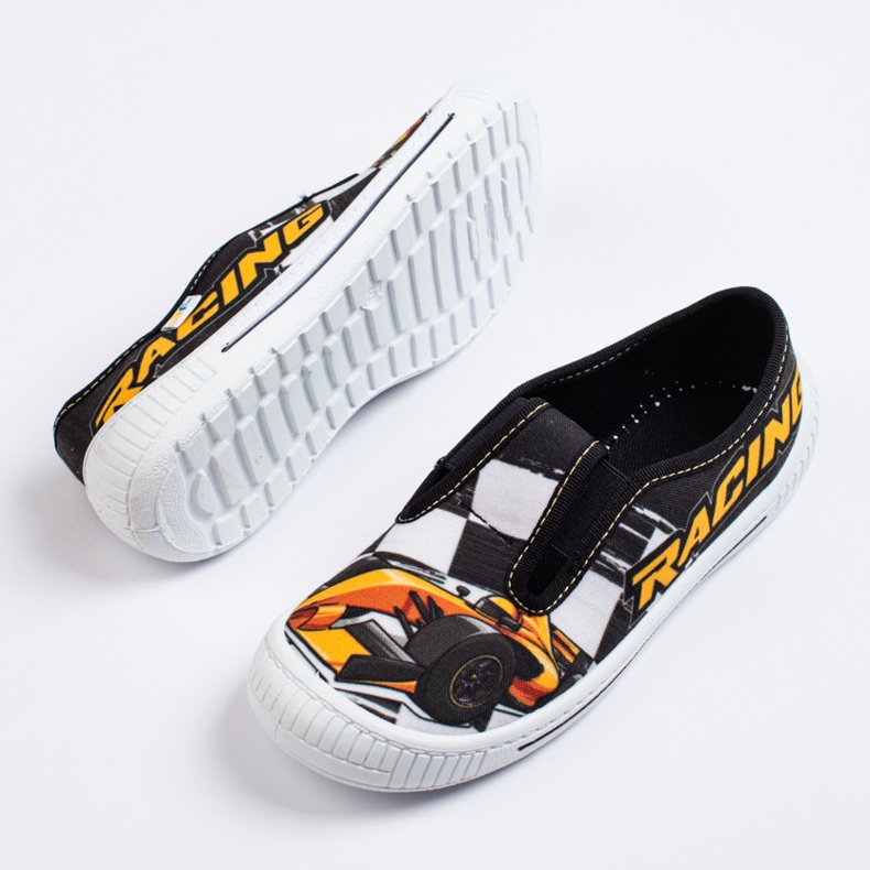 SHELOVET Pantofle do auta kluka 3F černá 1