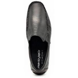 Olivier Pánské mokasíny 763 černé zrno černá 1