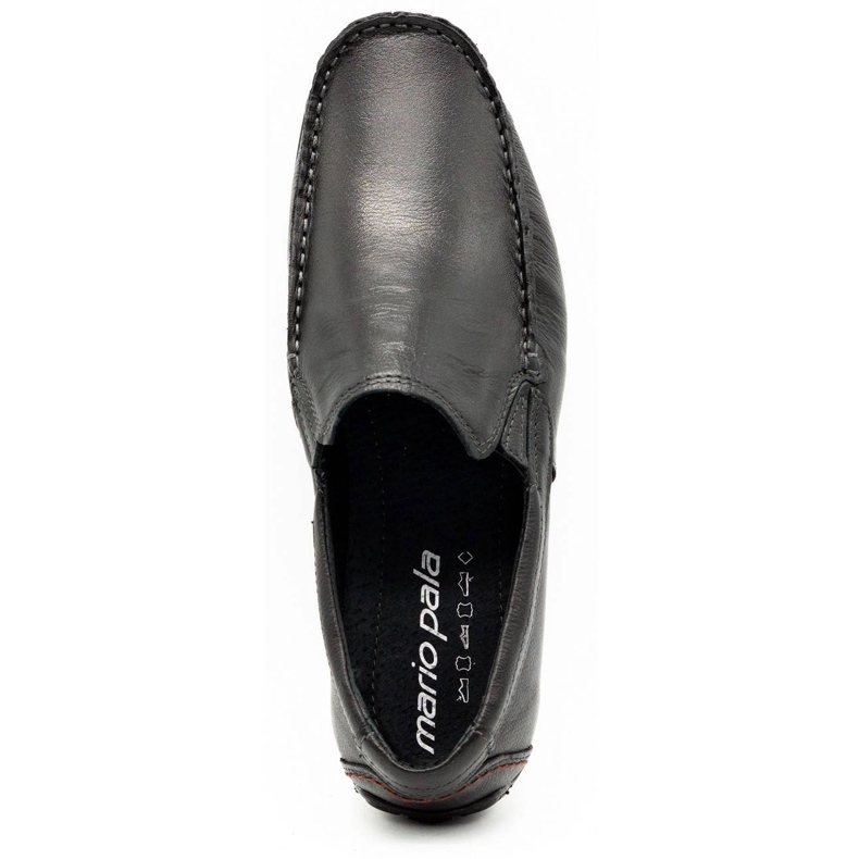 Olivier Pánské mokasíny 763 černé zrno černá 1