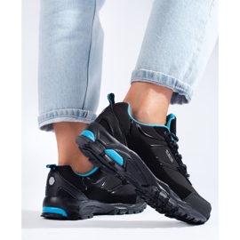 DK černomodré sportovní trekingové boty pro ženy černá 2 DK černomodré sportovní trekingové boty pro ženy černá 2