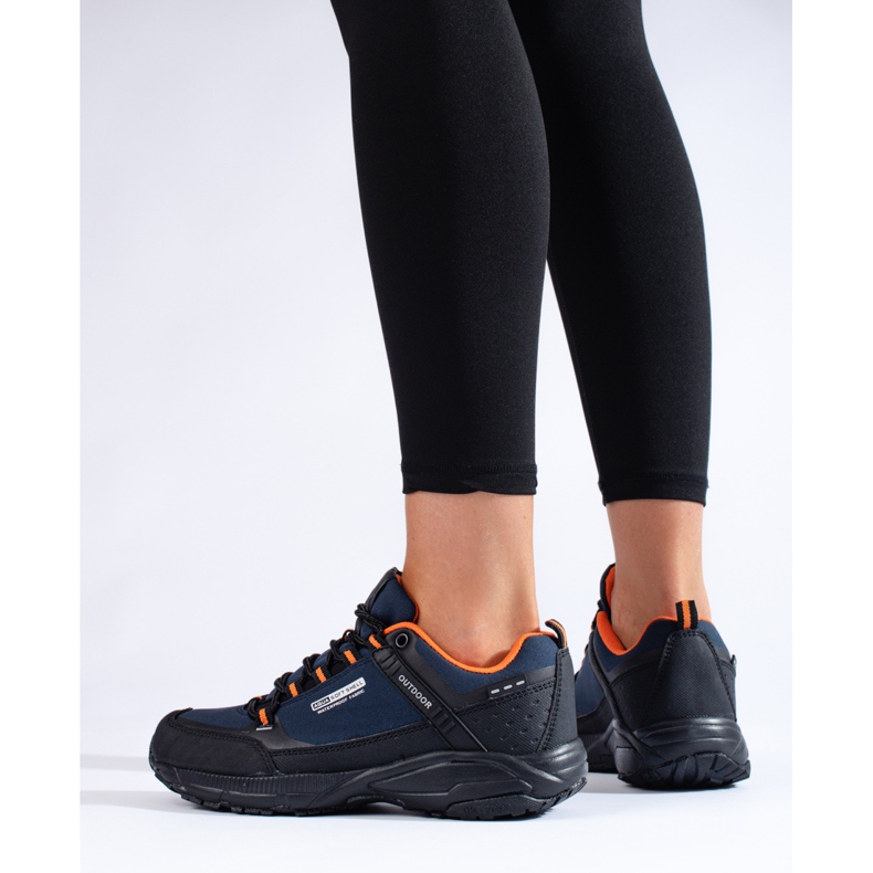 Dámské outdoorové trekové boty DK tmavě modrá a černá námořnická modrá 1