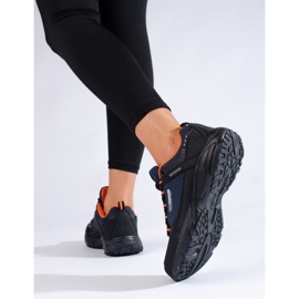 Dámské outdoorové trekové boty DK tmavě modrá a černá námořnická modrá 2