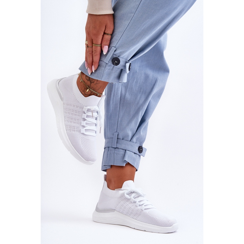 PG1 Klasické dámské sportovní boty bílý nikl 2