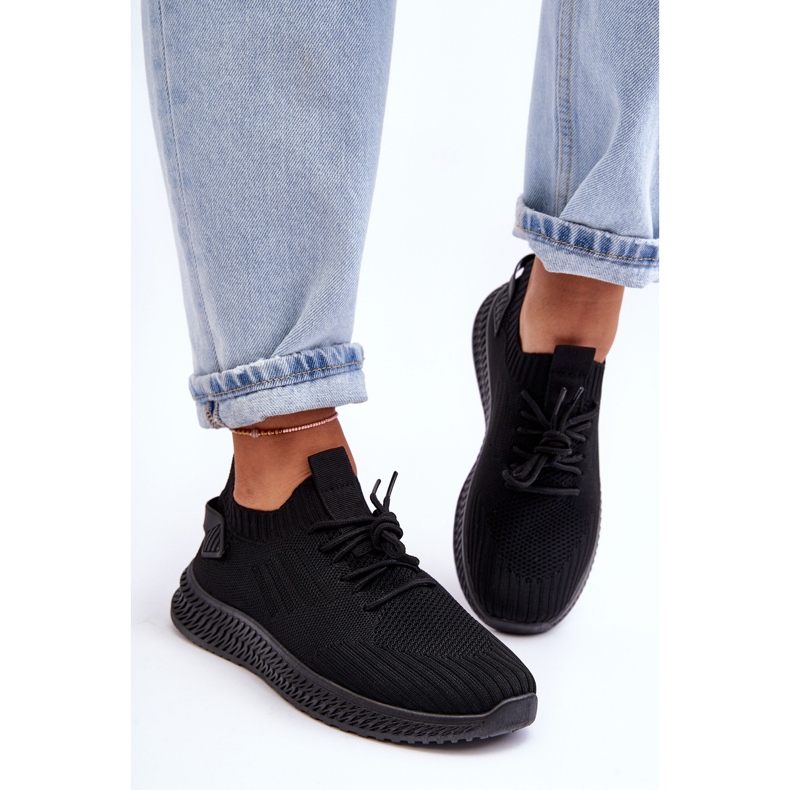 PG1 Dámské nazouvací textilní tenisky Zauna černé černá 1