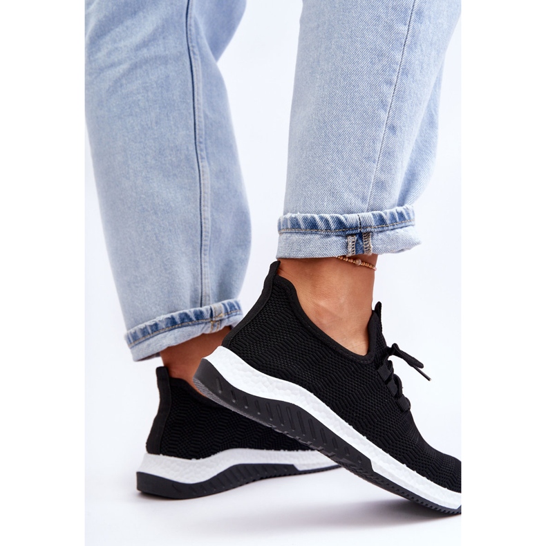 PG1 Klasické látkové nazouvací tenisky Black Gusto černá 2