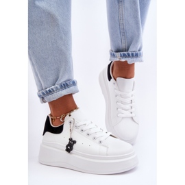 PS1 Dámská sportovní obuv na masivní platformě bílá a černá Mariell bílý 1