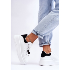 PS1 Dámská sportovní obuv na masivní platformě bílá a černá Mariell bílý 2