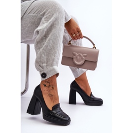 Černé lodičky Alisa na vysokém podpatku černá 1