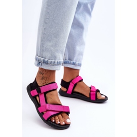 Dámské sportovní sandály 4F 4FSS23FSANF014-55S fuchsiové růžový 1 Dámské sportovní sandály 4F 4FSS23FSANF014-55S fuchsiové růžový 1
