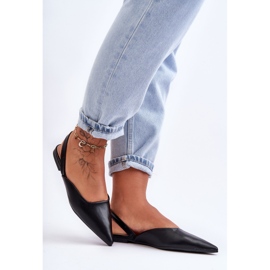 PS1 Dámské kožené nazouvací baleríny Black Germes černá 2 PS1 Dámské kožené nazouvací baleríny Black Germes černá 2