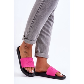 Dámské sportovní pantofle 4F 4FSS23FFLIF069-55S růžovo-černé růžový 1 Dámské sportovní pantofle 4F 4FSS23FFLIF069-55S růžovo-černé růžový 1