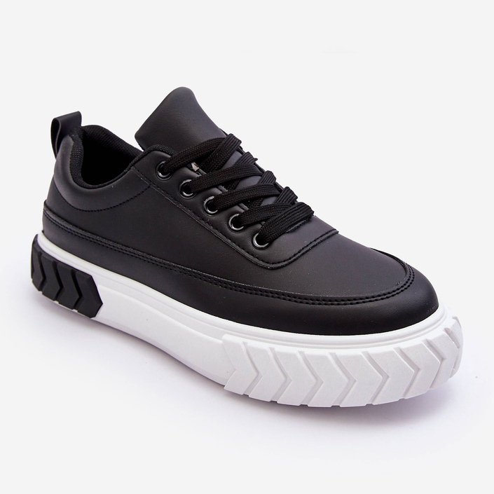 PG1 Klasické Tenisky na platformě Black And White Nannzie černá 1