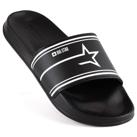 Mládežnické pantofle černé Big Star MM274705 černá 1