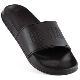 Lehké pěnové pantofle černé Big Star MM274715 černá 1