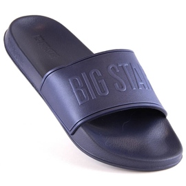 Big Star M INT1906B pěnové bazénové pantofle tmavě modré 1