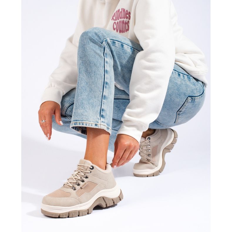 Béžové kozačky Big Star KK274363BE béžový 1 Béžové kozačky Big Star KK274363BE béžový 1