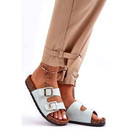 MSMG Dámské nazouvací sandály Cortina Mint zelená 3