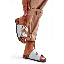 MSMG Dámské nazouvací sandály Cortina Mint zelená 2