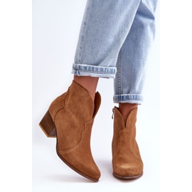 Lewski Shoes Lewski EV28 Semišové kovbojské boty hnědé hnědý 1