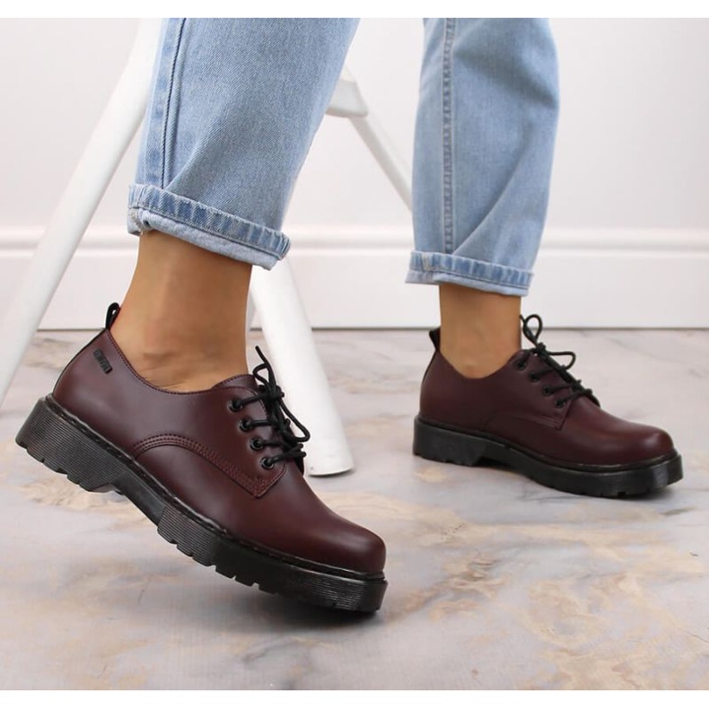 Boty Big Star W INT1569B vínové červené 2