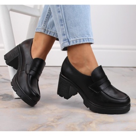 Dámské boty na sloupku černé Potocki 12154 černá 1