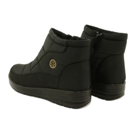 NEWS Lehké ženské sněhové boty na 22S26-5029 Black Fur černý 3