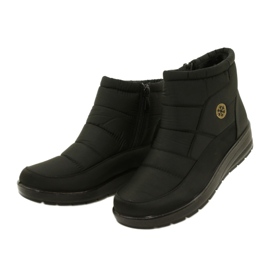 NEWS Lehké ženské sněhové boty na 22S26-5029 Black Fur černý 2