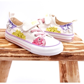 Dětské nízké tenisky na suchý zip Big Star LL374061 White bílý 2