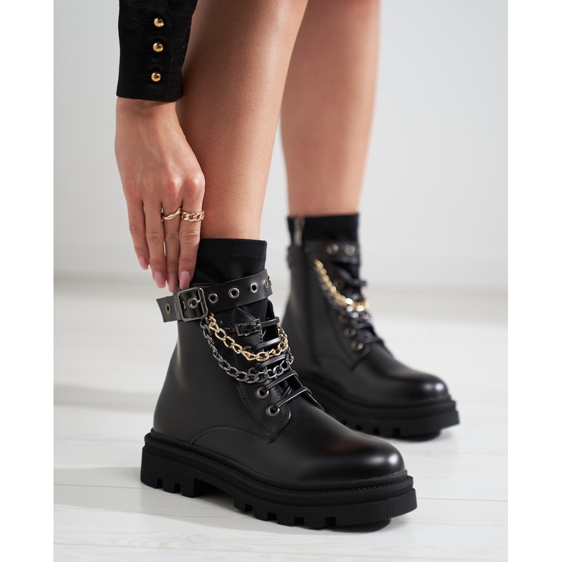 Dělnice s řetězy Shelovet černý 1