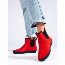 W. Potocki Červené zateplené semišové gumáky od Potocki 1