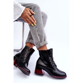 Vinceza Kozačky na vysokém podpatku černé Luloshe černá 1