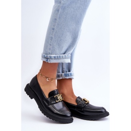 PS1 Dámské mokasíny na plochém podpatku černé Sincias černá 1