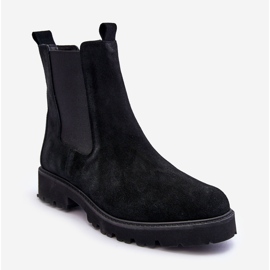 Černé semišové boty Jodhpur Nicole 2672 černý 1