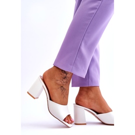 Dámské klasické pantofle bílé Loara bílý 5 Dámské klasické pantofle bílé Loara bílý 5