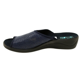 Dámské pantofle rybí kosti Adanex 26039 Navy Blue modrý 2 Dámské pantofle rybí kosti Adanex 26039 Navy Blue modrý 2