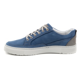 Olivier Boty Pánské Kožené Sneakers 950MA modré modrý 1